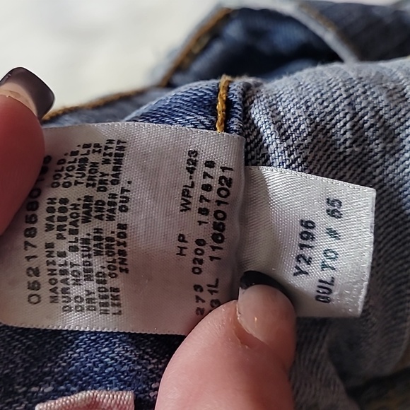 SOLD! Vintage Levi's 504 Slouch Flare Super Distressed/Destroyed Jeans - Picture 12 of 12